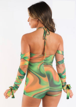 A Chica Tye Dye For Romper